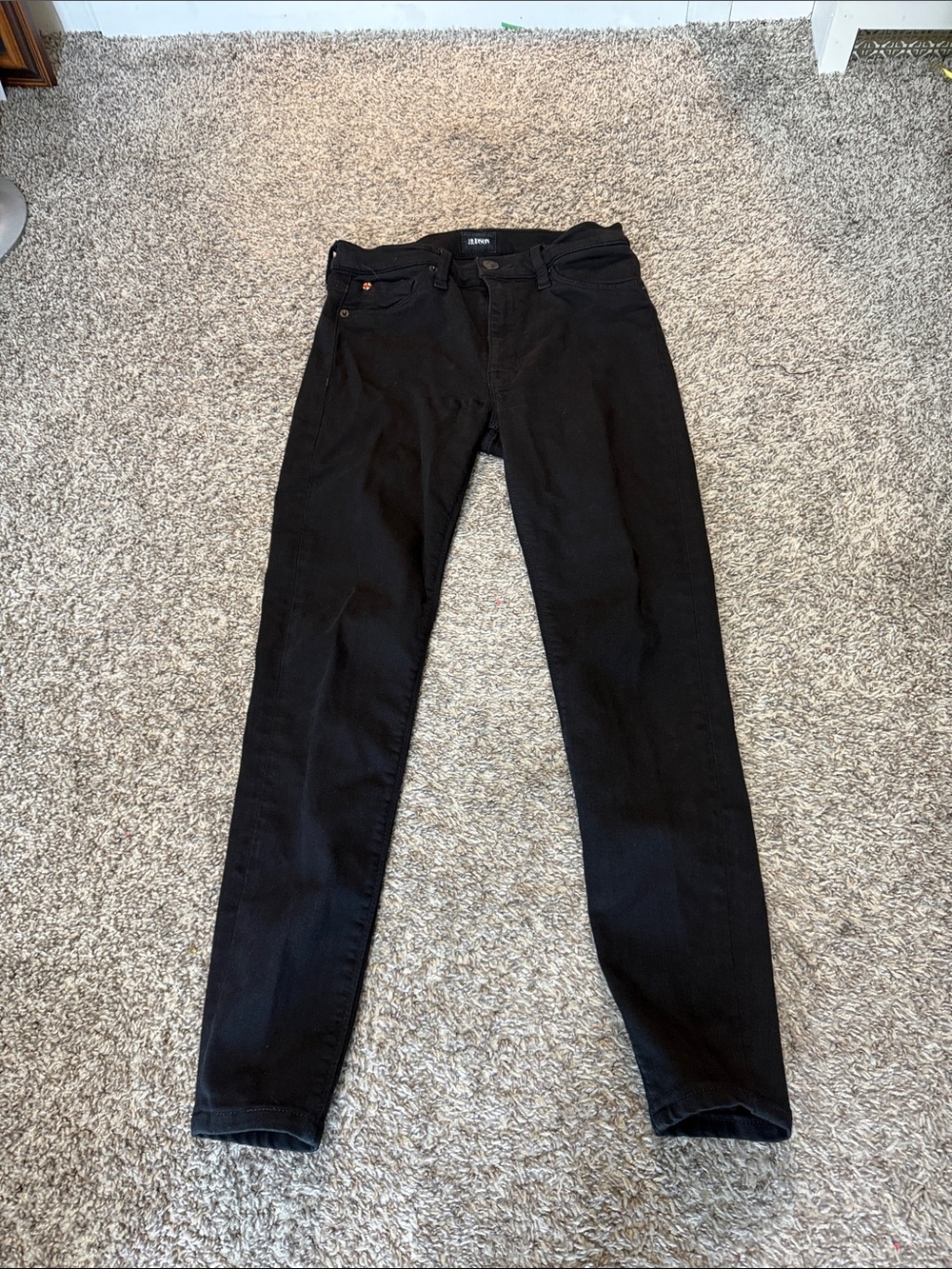 Hudson Jeans Women's Black Skinny High-Rise Stretch Denim